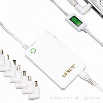 90W 17mm Ultra Slim Universal Laptop AC Adapter with High Light LED Voltage Indicator